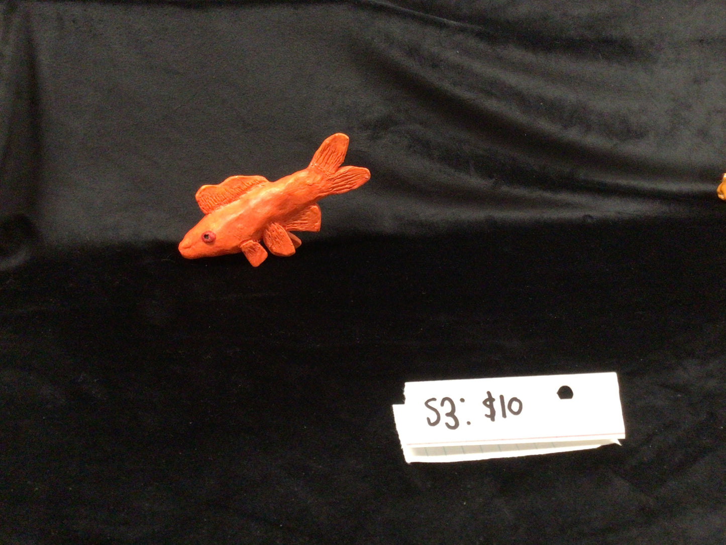 S3-Art- orange ceramic fish